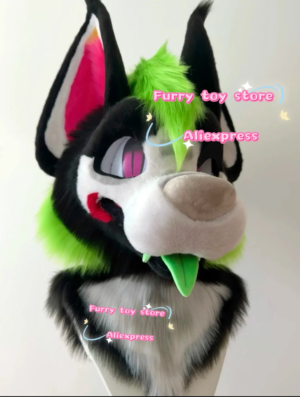 

Customizable Furry Head Fursuit Headsets Cute Cosplay Dog Wolf Head Costumes Kawaii Animal Dolls for Comiket Fursona Kig Series