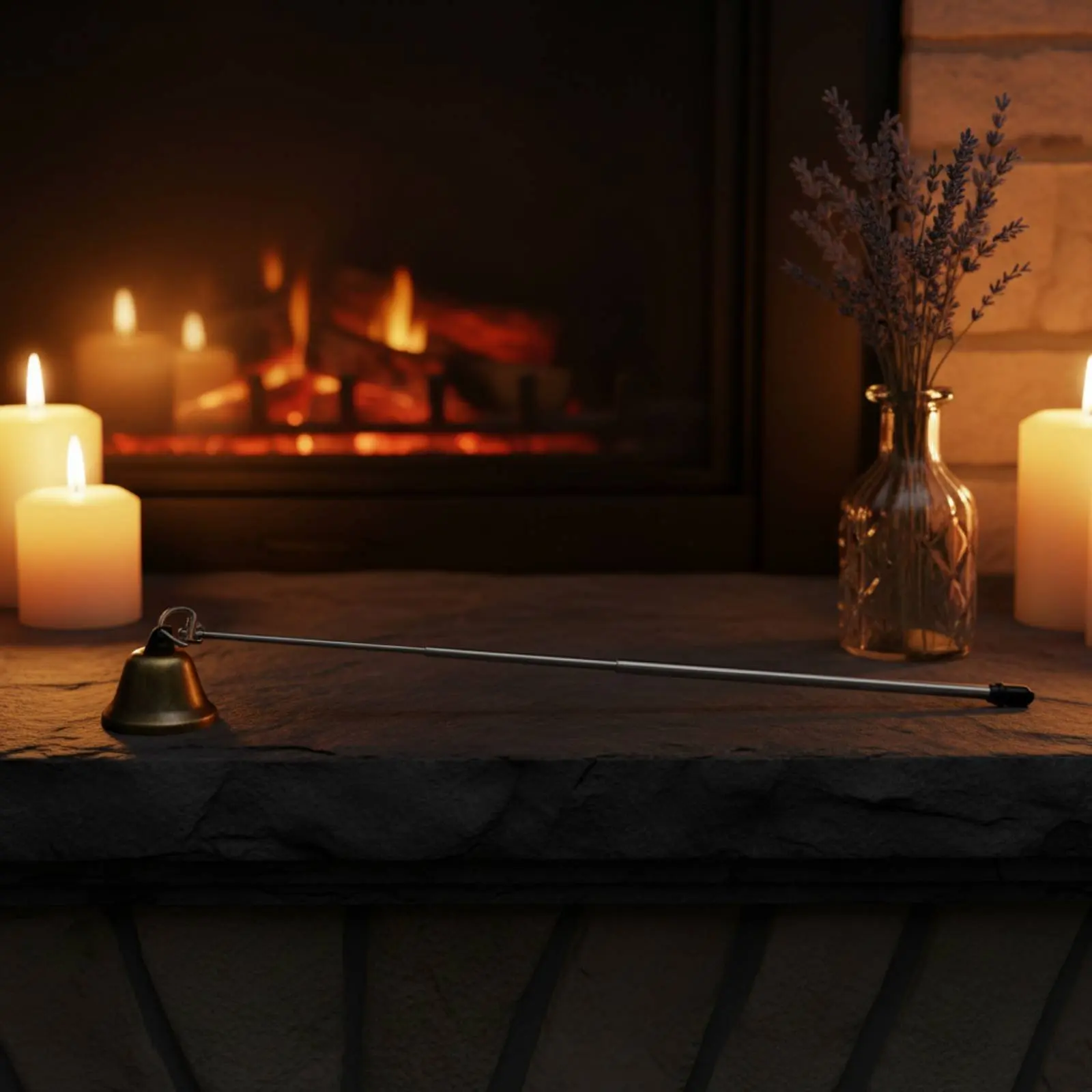 Candle Flame Smotherer Minimal Smoke Long Handle Candle Flame Smotherer Long Handle Flame Flame Smotherer Elegant Design Home