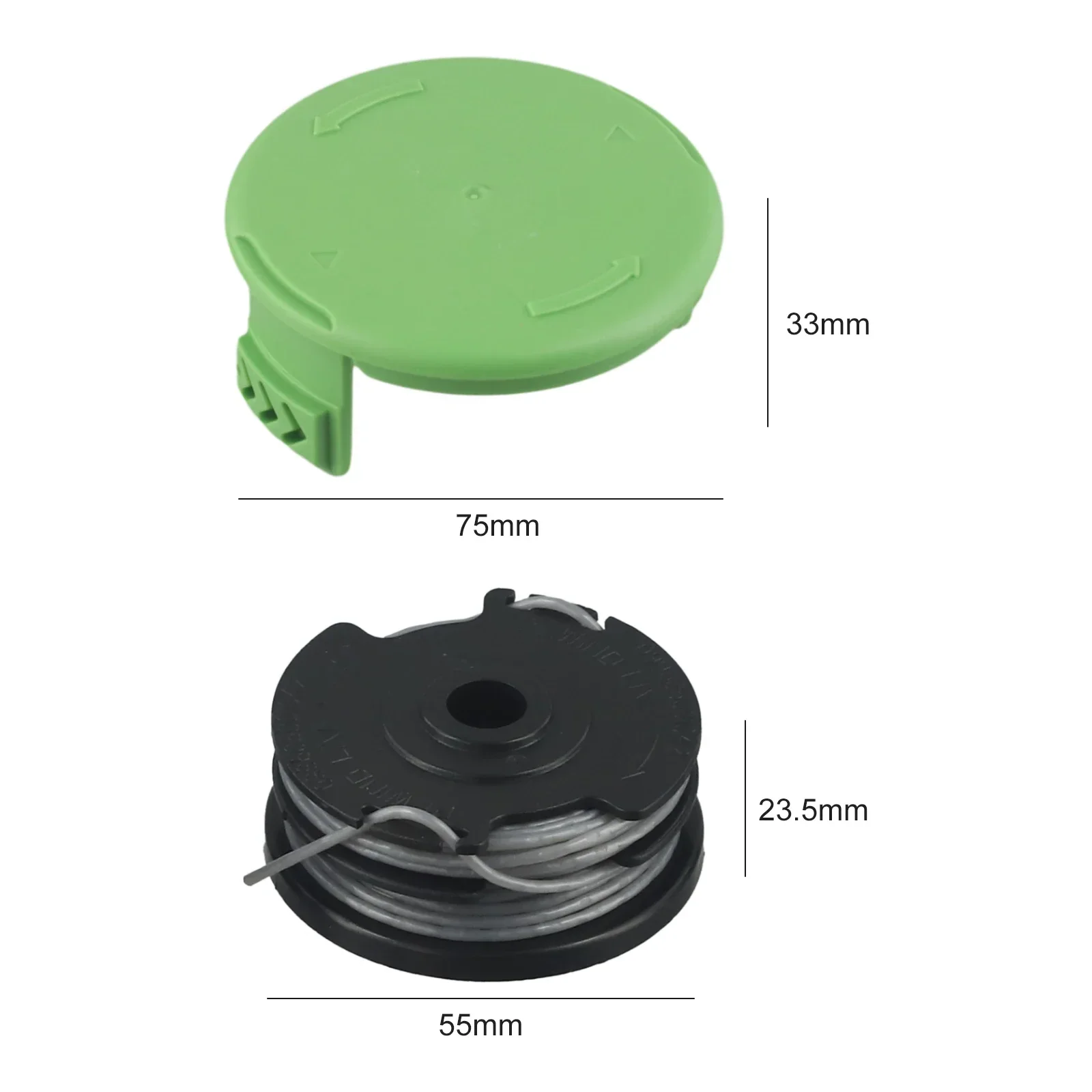 

Replacement Spool Grass Trimmer Spool Diameter 1.65 Mm Double Line Double Line Spool Double Thread Design Length 8.3 M