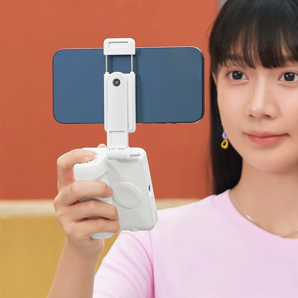 Portable Bluetooth Selfie Stick, Anti-Shake Stabilizer for Live Streaming, Vlogging, Travel & Photography (Mini Phone Mount)