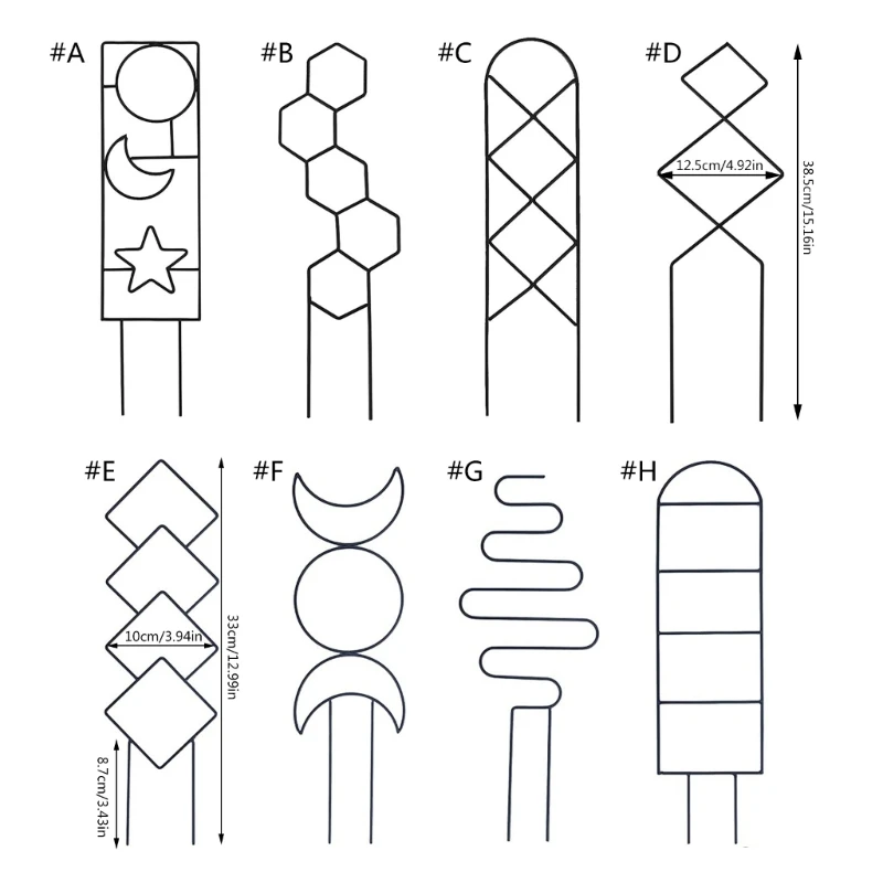 Cọc Sắt Để Cây Hỗ Trợ Trellis Vườn Thân Hoa Đứng FrameRack 45BE