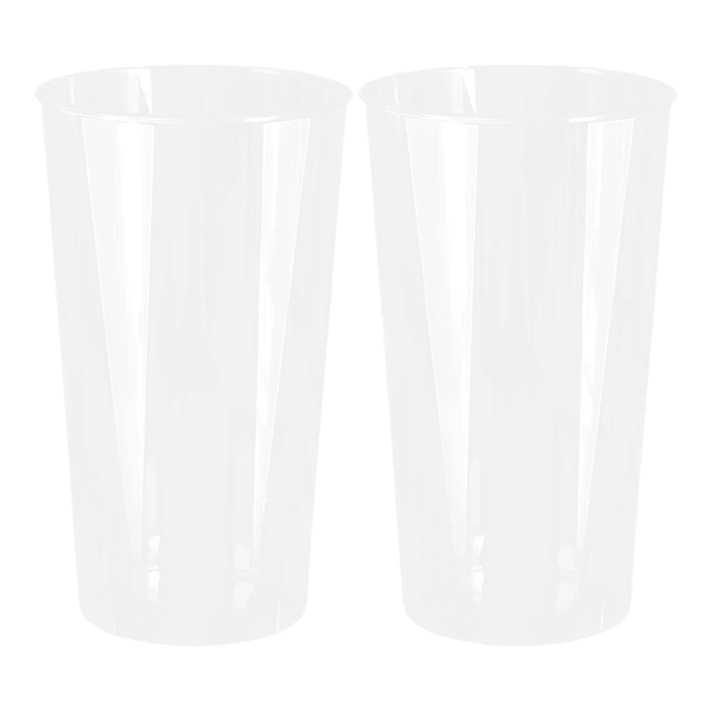 

2pcs Flower Preservation Bucket Clear Cylinder Vases PE Material Storage Containers Tall Flower Vase Rustic Floor Vase