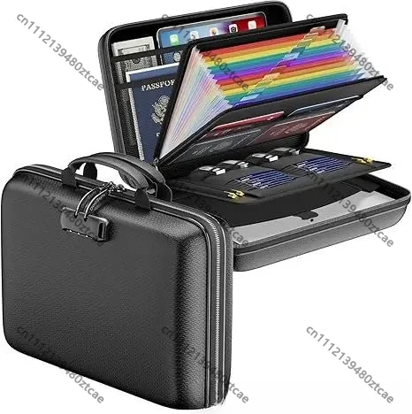 EVA Fireproof Document Bag, Waterproof Handheld Briefcase, Safe Storage for Documents Valuables