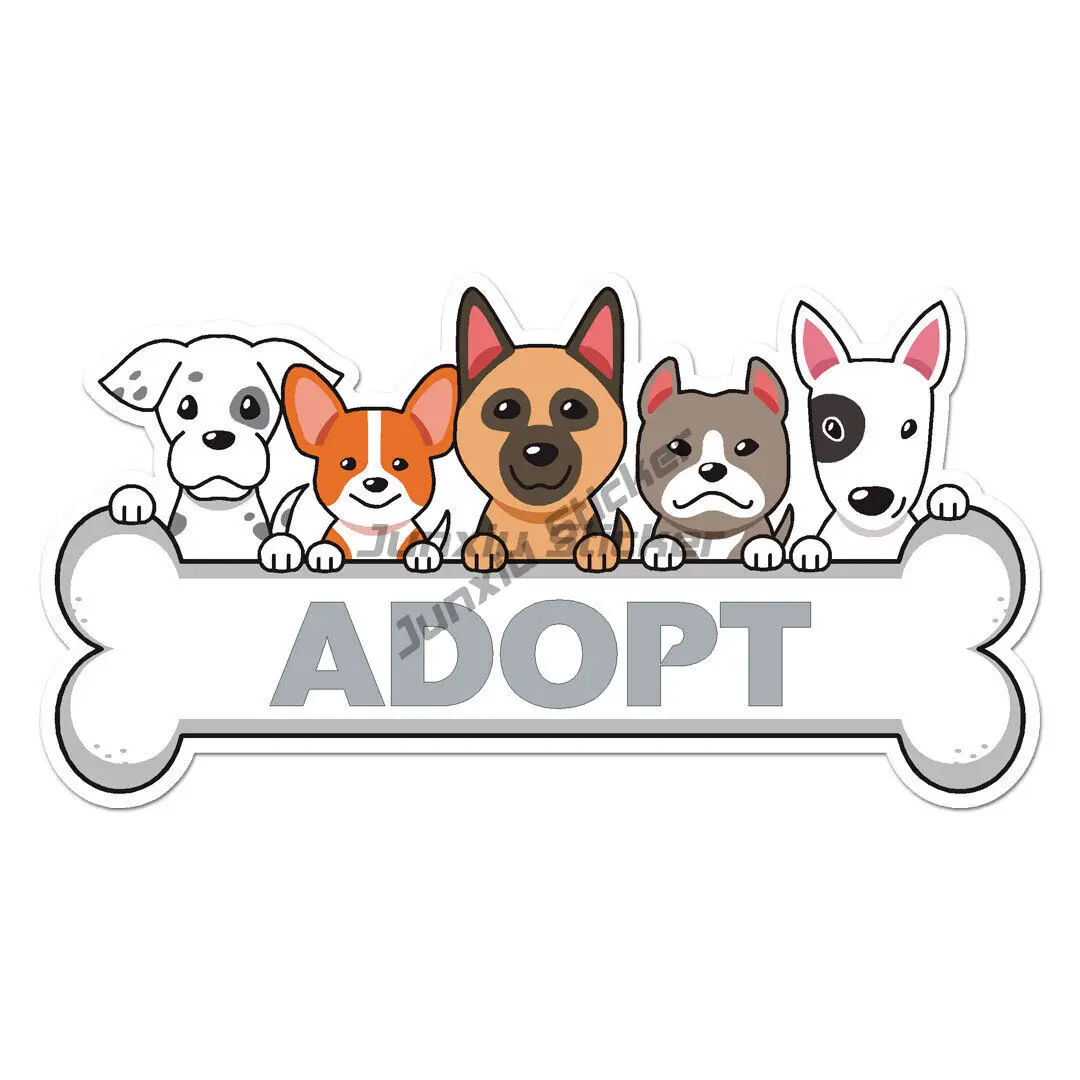 

Adopt Dogs Puppies Vinyl Decal Sticker Art Pattern