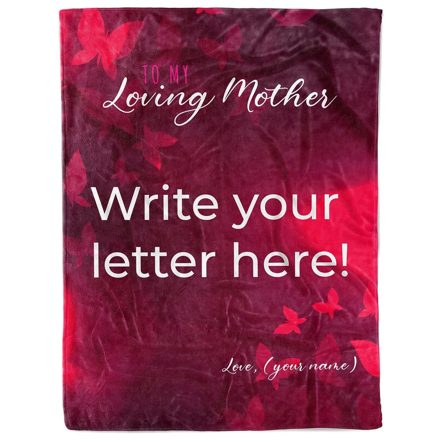 بطانية حروف شخصية رمي الصوف هدية الحب المخصصة هدية لابنتي من أمي الزوج المخصص #2