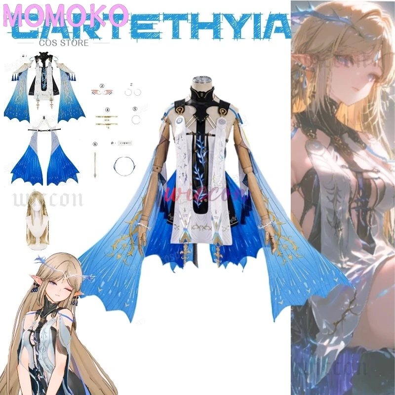 

Wuthering Waves Game Cartethyia One Character Martyr Saint From Rinashita "Saintess" Froderis Cosplay Costume Game Full Of Suit