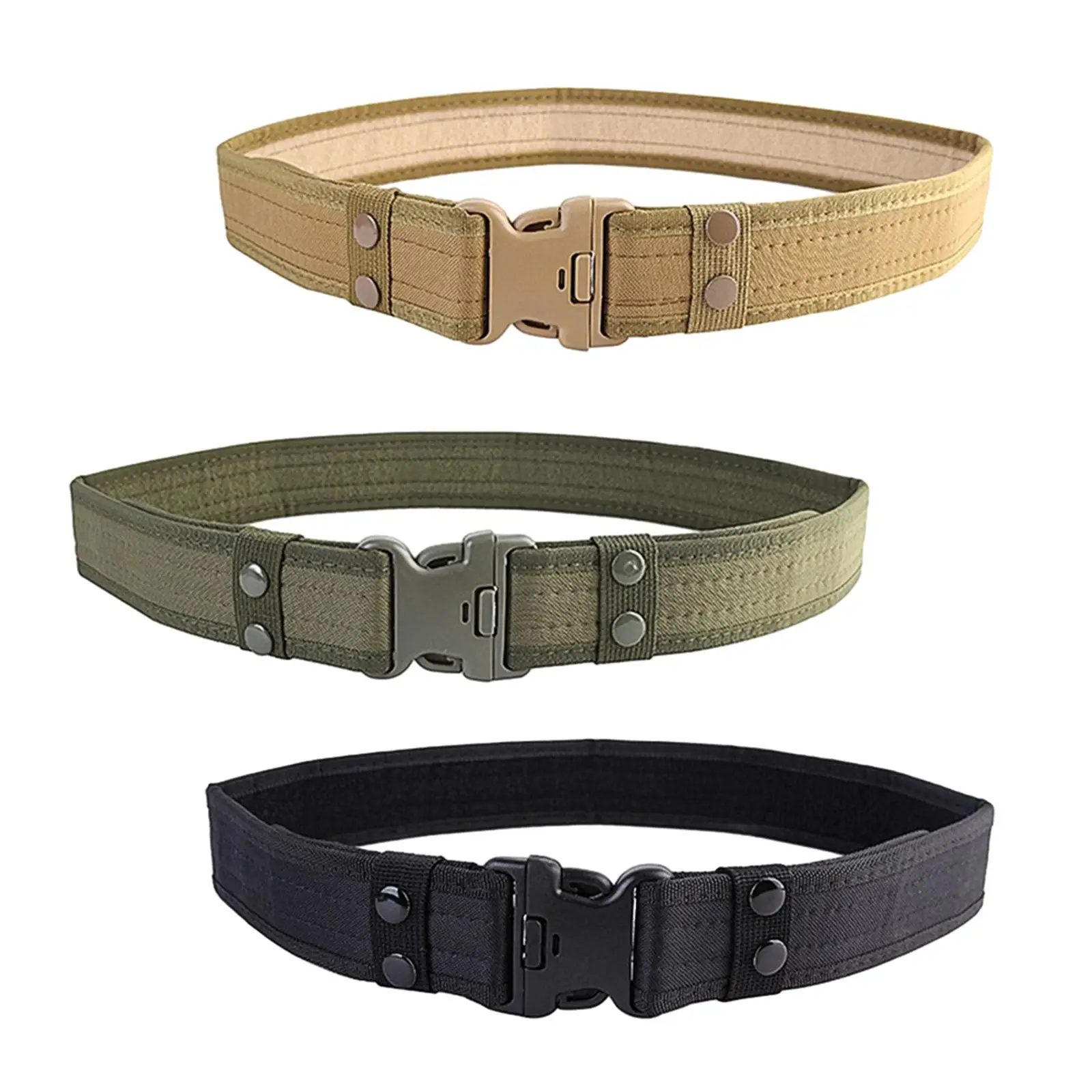 Men Belts with Heavy Duty Quick Release Buckle Wear Resistant Outer Belt