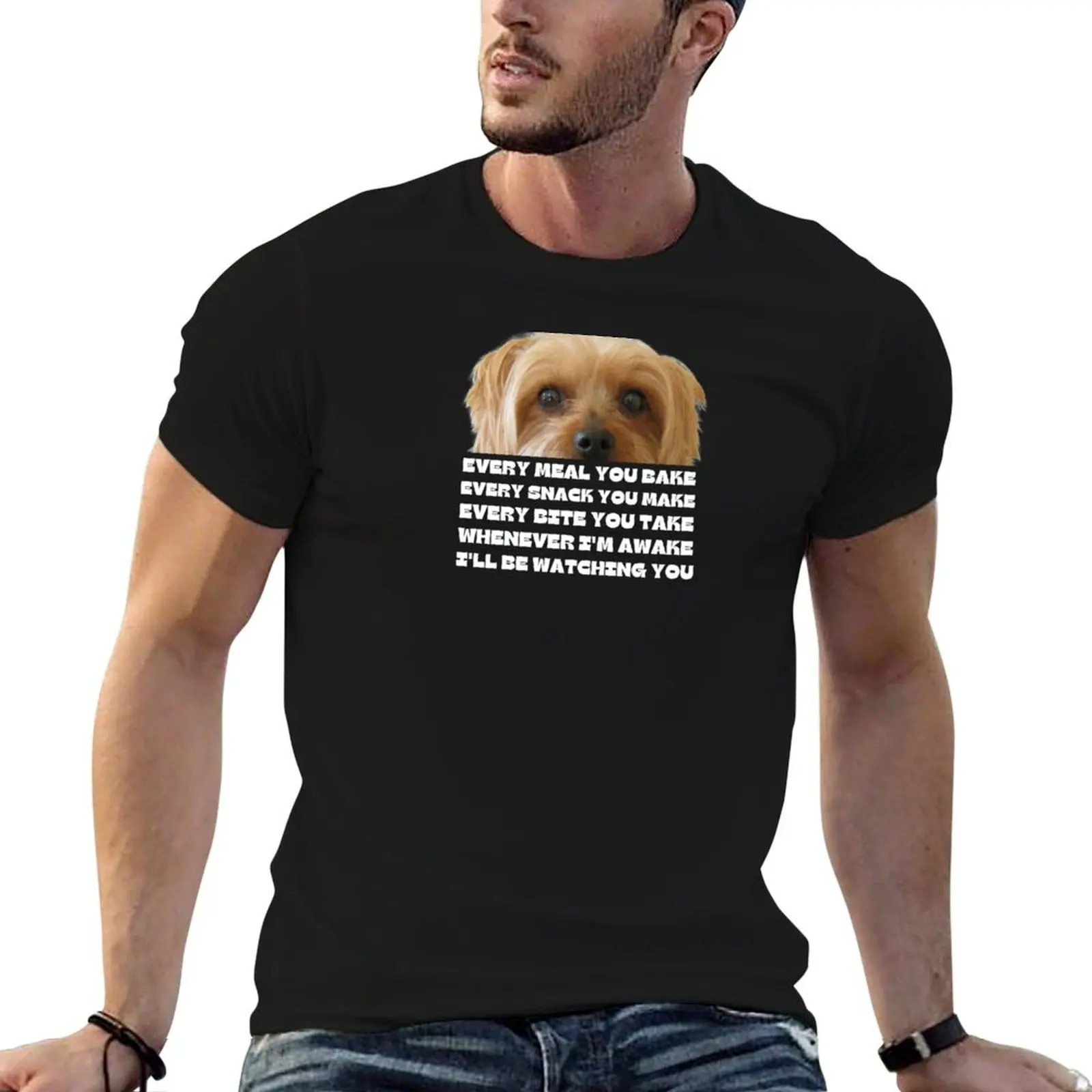 

Every Bite You Take - Morkie Dog Lover Fun Graphic - Fun Morkie Gifts T-Shirt t shirts for man cotton soft T-Shirt