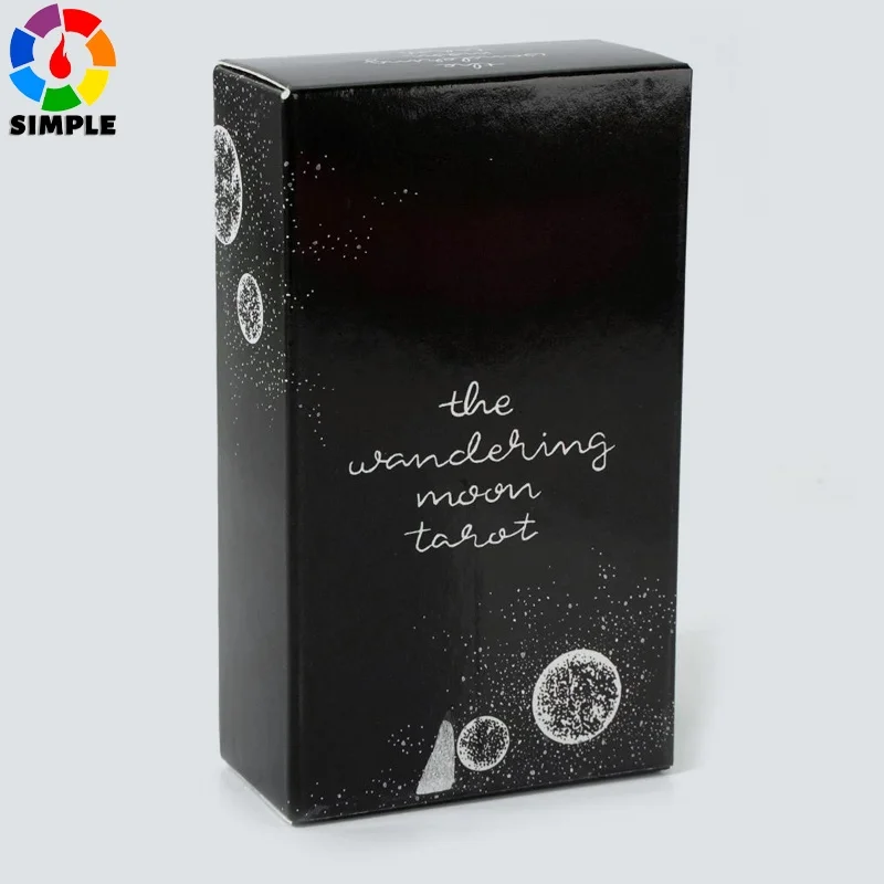 

The Wandering Moon Tarot 81 Cards Divination Beginner Luxe Black White Oracle