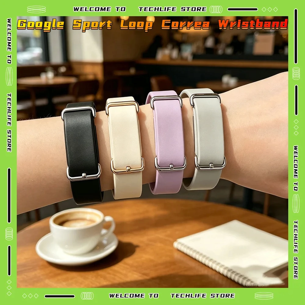 Google Fitbit Air Replacement Band Silicone Sports Strap Adjustable Hook-and-Loop Breathable Sweatproof 5.1-8.3