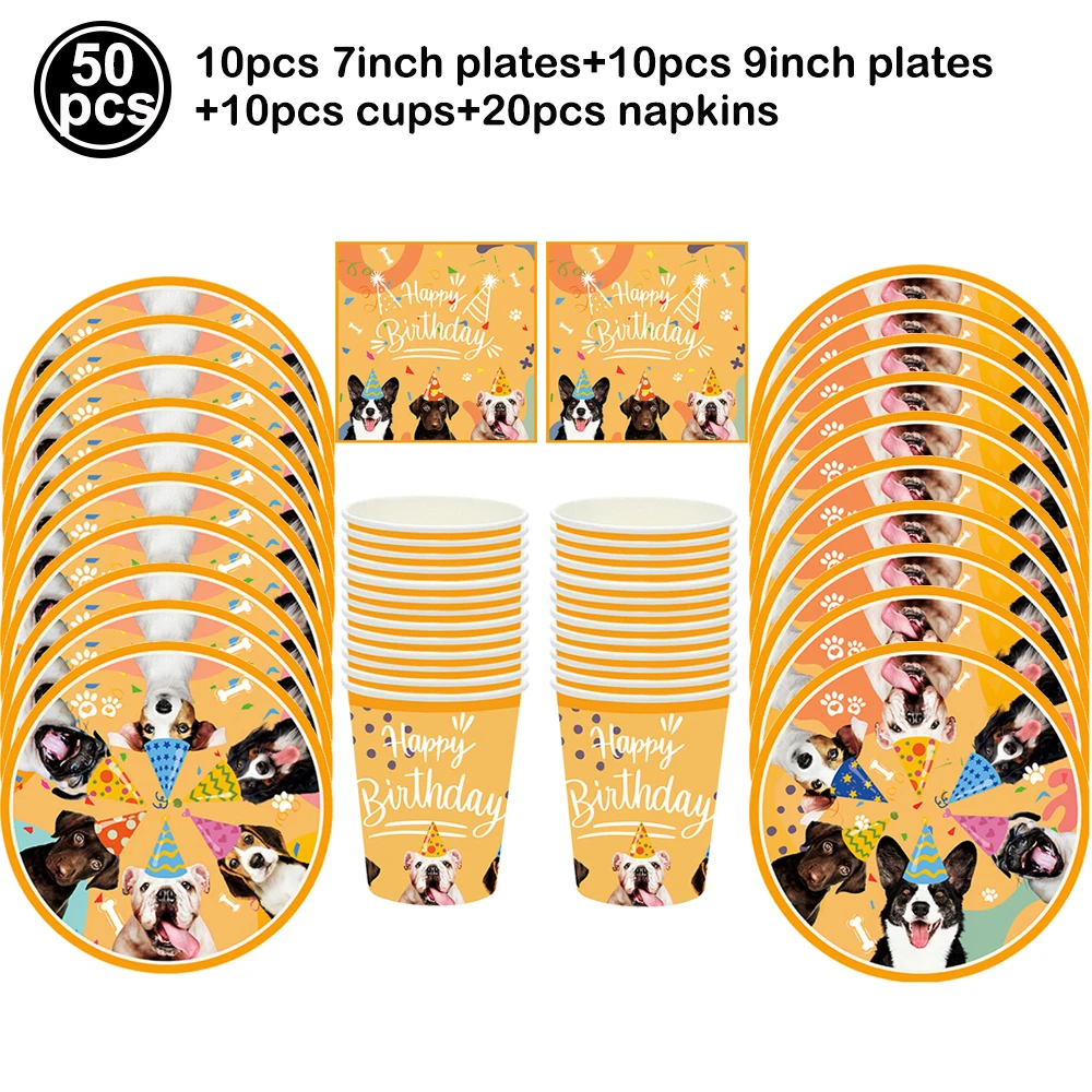 Pet Dog Cupcake Toppers Pet Dog Themed Birthday Party Supplies Dogs Face Cake Toppers Puppy Theme Birthday Party Decorations