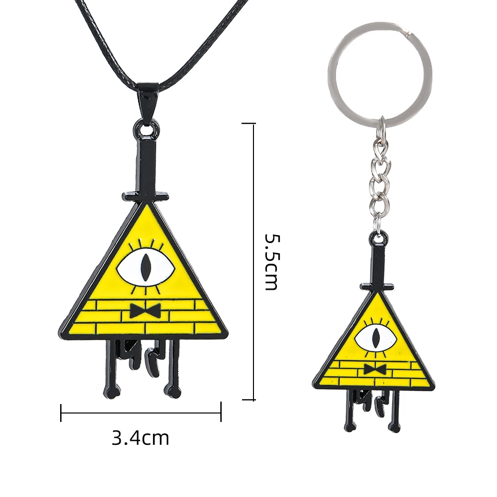 Hot Gravity Falls Cipher Keychain Mysterious Town Stanley Pines Dipper Mabel Pendant Necklace Cospaly Prop Jewelry Accessories