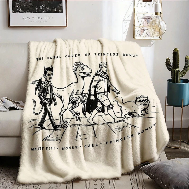 Royal Court of Princess Donut Soft Blanket Dungeon Crawler Carl Comfy Blanket, Princess Donut Merch Flannel Blanket