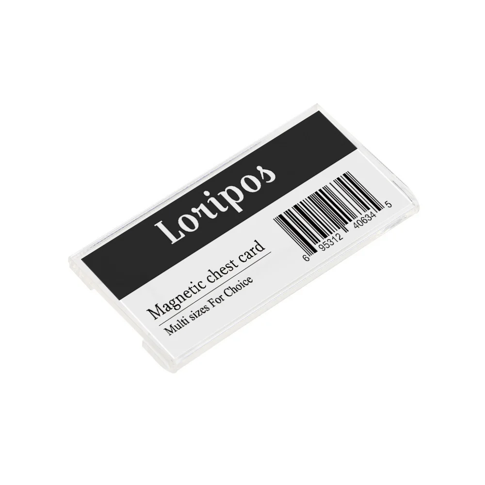 Distintivi con nome identificativo dei dipendenti dei lavoratori degli studenti in acrilico con logo personalizzato magnetico Distintivi con spilla