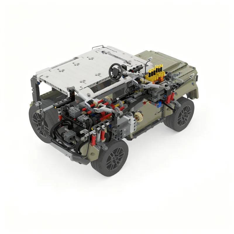 2680pcs MOC Motorised Defender V6 Technical Model Building Blocks Architecture Idea DIY Education Creative Christmas Gift Toys