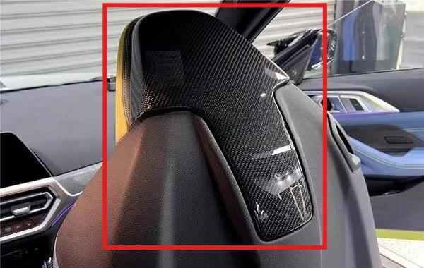 

Precision-Fit FORBMW G80 M3 G82 M4 Seat Back Cover Shell Leather Trim Dry Carbon Fiber 2020