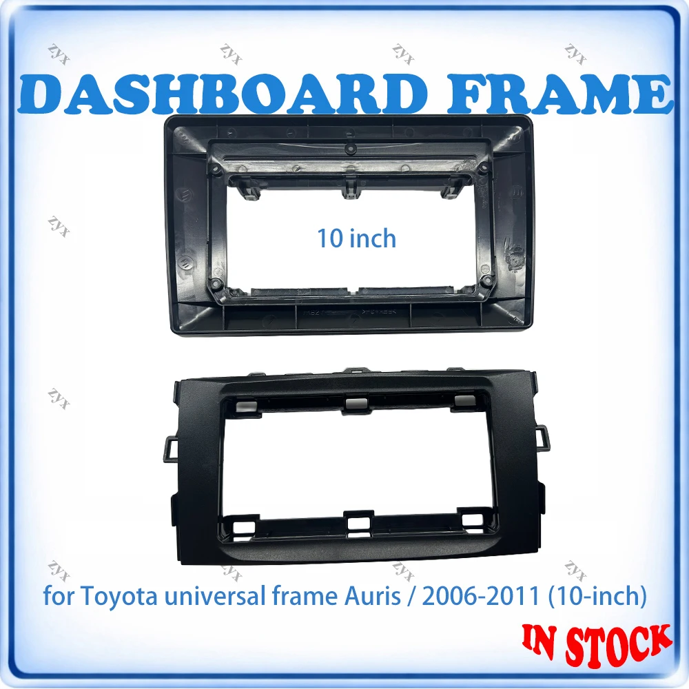 

Car Radio Fascia Frame For Toyota Auris 2006-2011 10 inch Stereo Panel Wiring Harness Power Cable