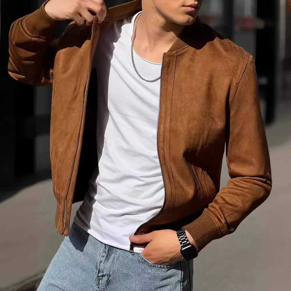 New Velvet Soft Minimalist Design Men's Jacket