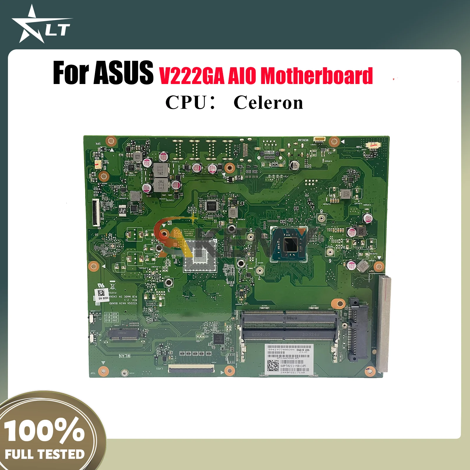

V222GA Motherboard For ASUS Vivo AiO V222G V222GA V222GB Mainboard With Celeron CPU 100% tests OK fast shipping High quality