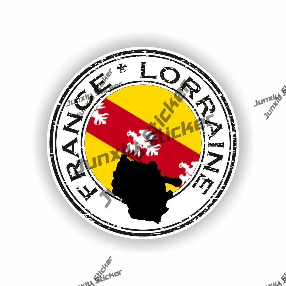 

France Lorraine Sticker Coat of Arms of French Roundel Flag Outline UV Protected Decal Car The Whole Body Cover Scratches