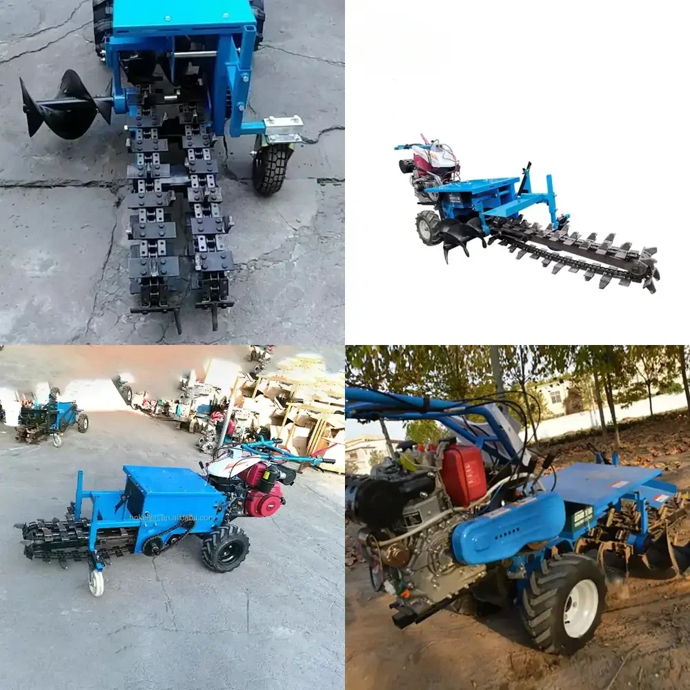 2026 Hot Sale  Multi Hydraulic Portable Hand Trencher for Ditch Digging Mini Chain Handheld Trencher Machine for Landscaping