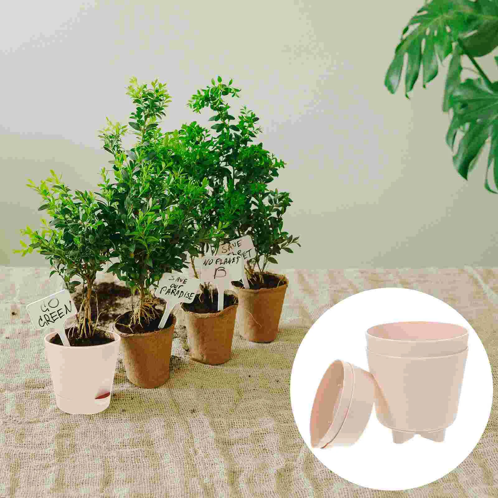 

Flowerpot Lightweight Pots Small Flowerpots Indoor Large Water Storing Self Watering Plants Absorption Planters Plastic