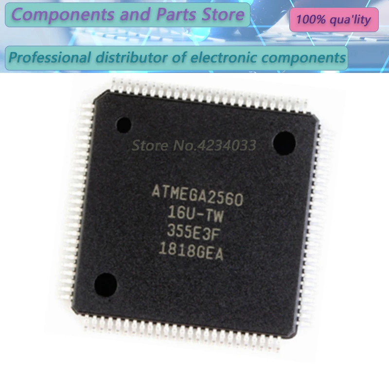 1PCS  ATMEGA2560-16U  ATMEGA2560-16  ATMEGA2560-1  QFP100  new100%   ATMEGA2560-16U