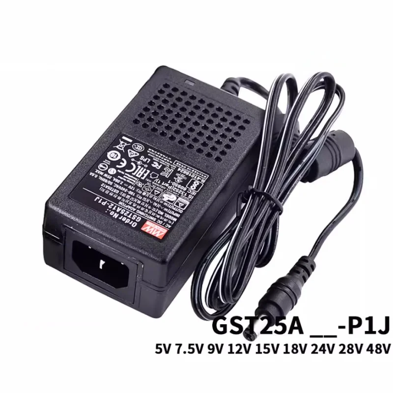 

MEAN WELL GST25A05-P1J 5V 4A Meanwell GST25A 20W AC-DC Industrial Adaptor 3 Plug Energy-saving Replace GS