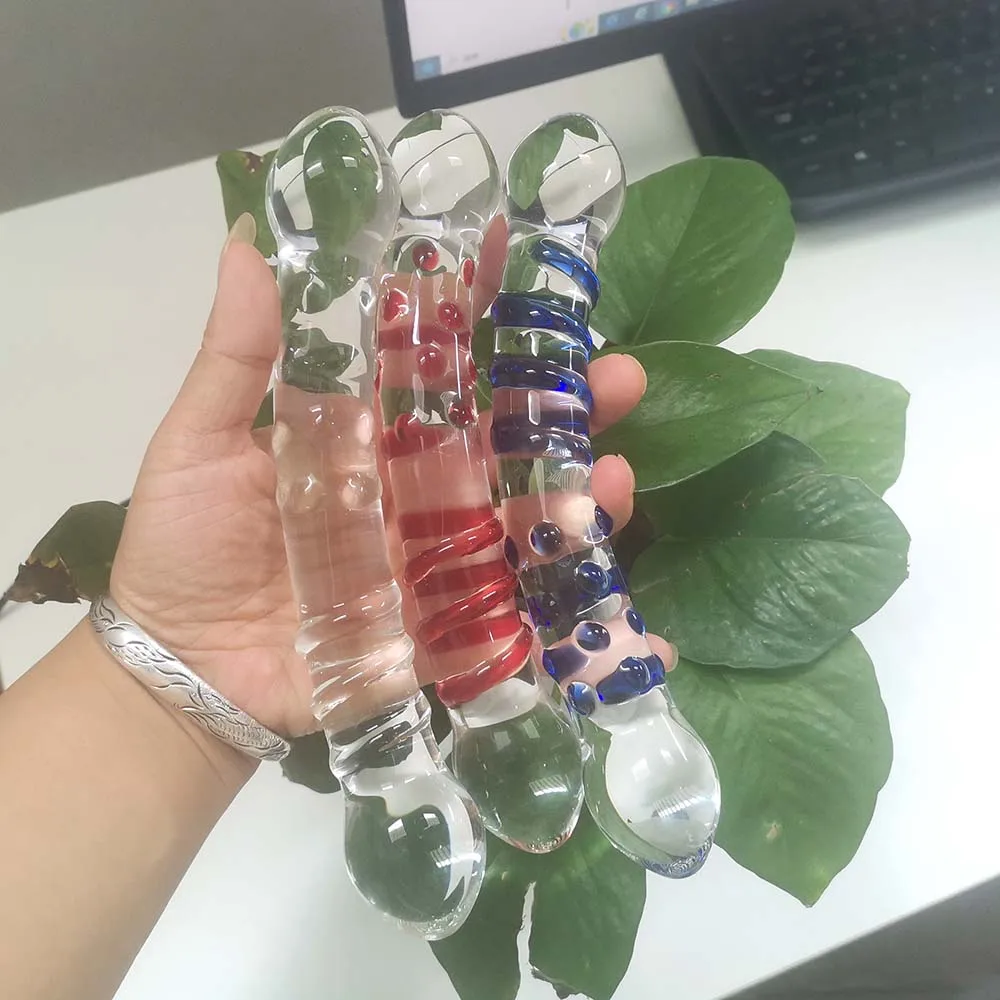 Pyrex Glass Dildo para Mulheres, Pênis Artificial, Plug Anal, Brinquedo Sexual Masturbação, Produto Sexual Gays