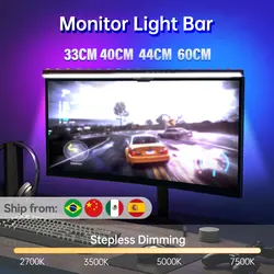 Stepless Dimming Monitor Light Computer 60CM LED Reading Screen Hanging Desk Light Lamp For USB Monitor Lights Bedroom Office