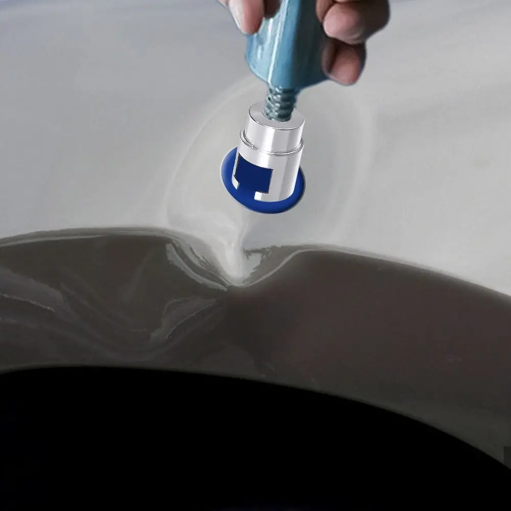 Paintless Silver Car Dent Repair Puller Head Aluminum Alloy Pulling Tab Adapter Car Dent Lifter Puller Car Dent Lifter Puller