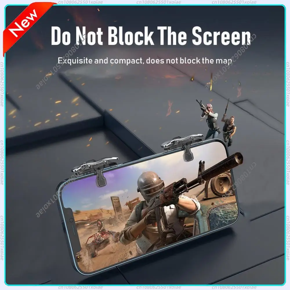 X8 Mobile Game Trigger 6 Finger Trigger Sensitive Shoot Phone Game Trigger L1 R1 Aim Keys Game Controller For PUBG Phone Gaming
