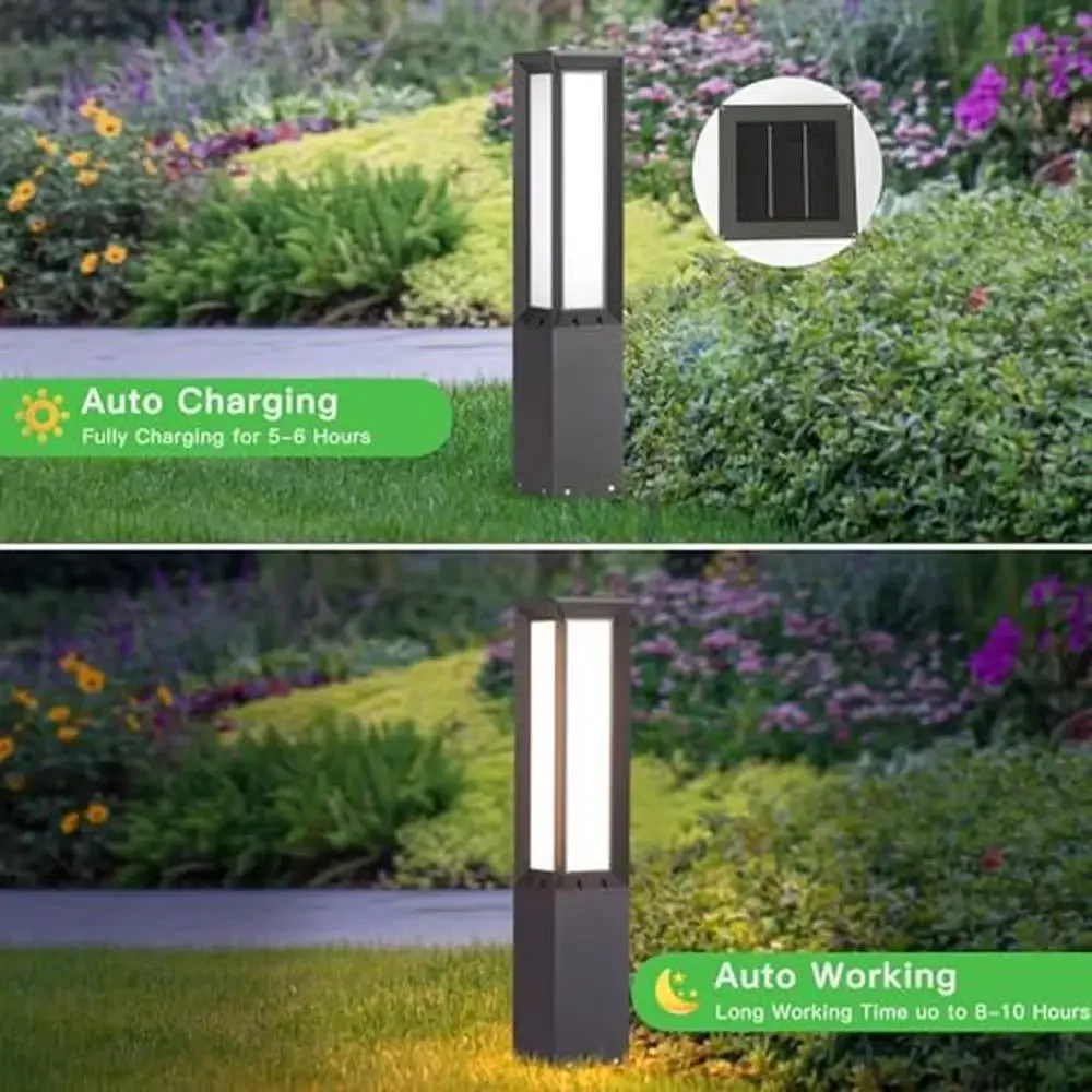 32 "Solar Landschaft Weg Licht IP65 wasserdichte Garten Stehle uchte moderne Gehweg Lichter LED solar betriebene Außen beleuchtung Platz