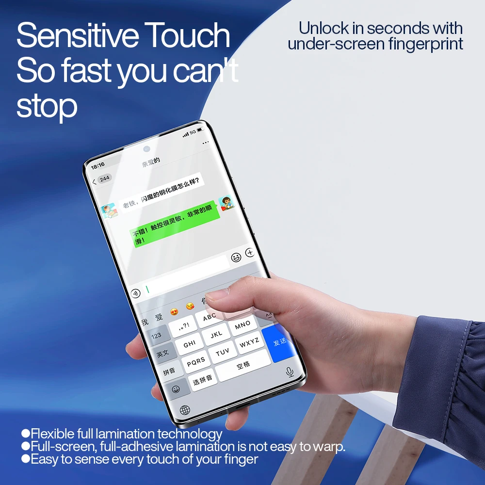 SmartDevil-Película de hidrogel para Realme GT5 Pro, Protector de pantalla de cobertura completa curvada, HD, antihuellas, suave