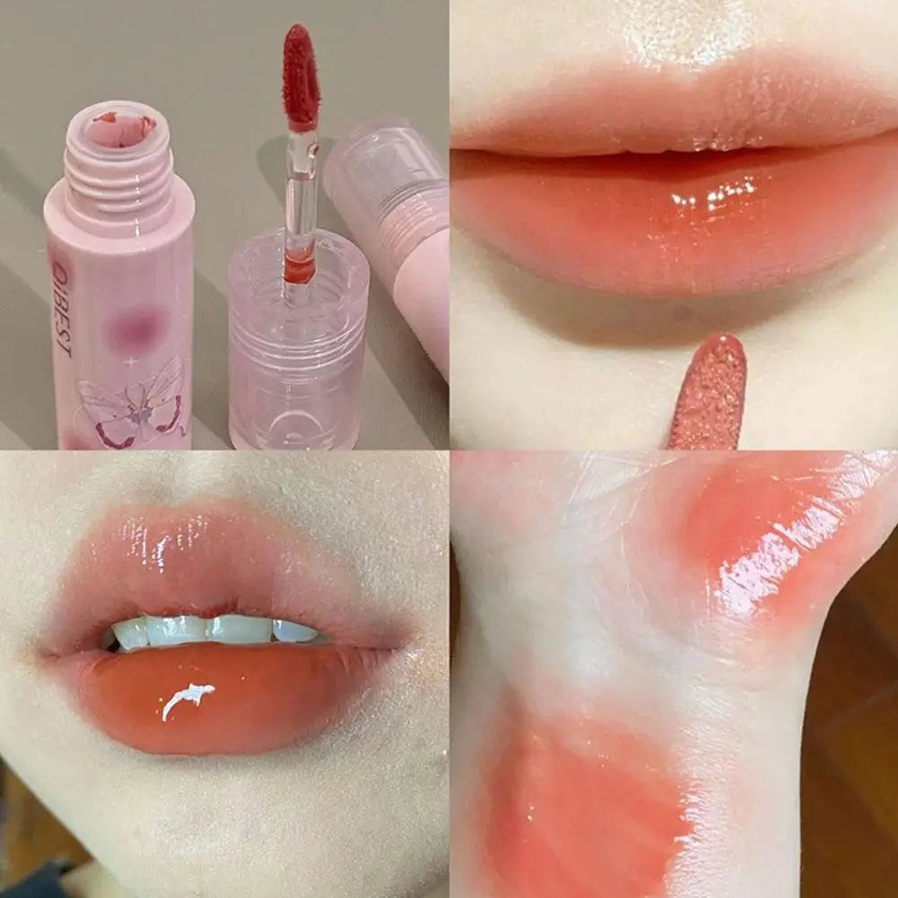New Sexy Water Light Mirror Lip Glaze Glass Jelly Lips White Tender Korean Lasting Girl Moisturizing Lipcare Lipstick Nourishin