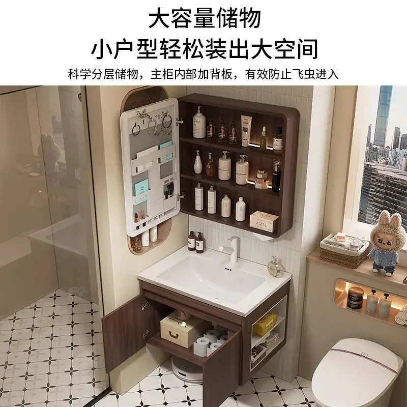 مجموعة حمام الغرور ذات العرض المباشر من المصنع مع مجموعة خزانة حمام مرآة بالوعة #3