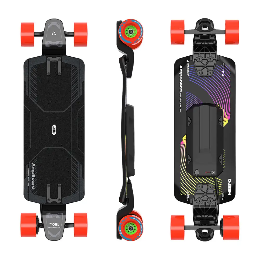 

Meepo Ampboard Single-Drive Electric skateboard, 25km/h 15km Range 6.1kg Ultra-Light Low Deck 32mm 1.5h Charge - Adults Commuter