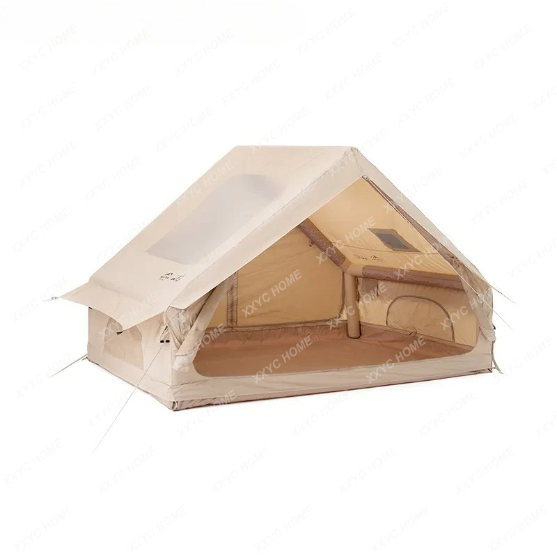 L inflatable tent outdoor camping starry sky rainproof and warm thickened camping overnight full set of equipment