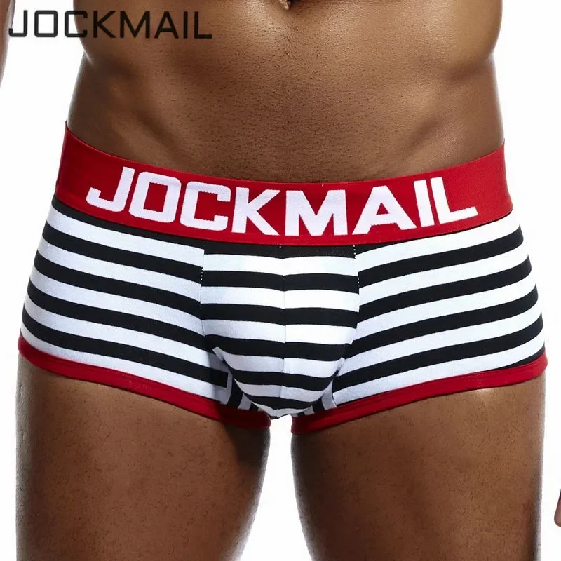 JOCKMAIL Brand Mens Underwear Boxer Trunks Gay Penis Pouch cueca boxer calzoncillos hombre Man Boxer Shorts Sleepwear panties