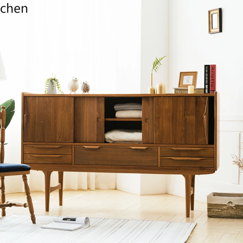 

ZML guest restaurant locker dining side cabinet storage modern simple dining side mid-ancient style dining side cabinet
