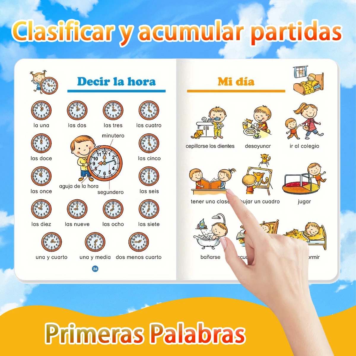 Spanish - Learning Flashcards: Cover Foods, Garden & Farm Elements Kids Learning Books in Spanish