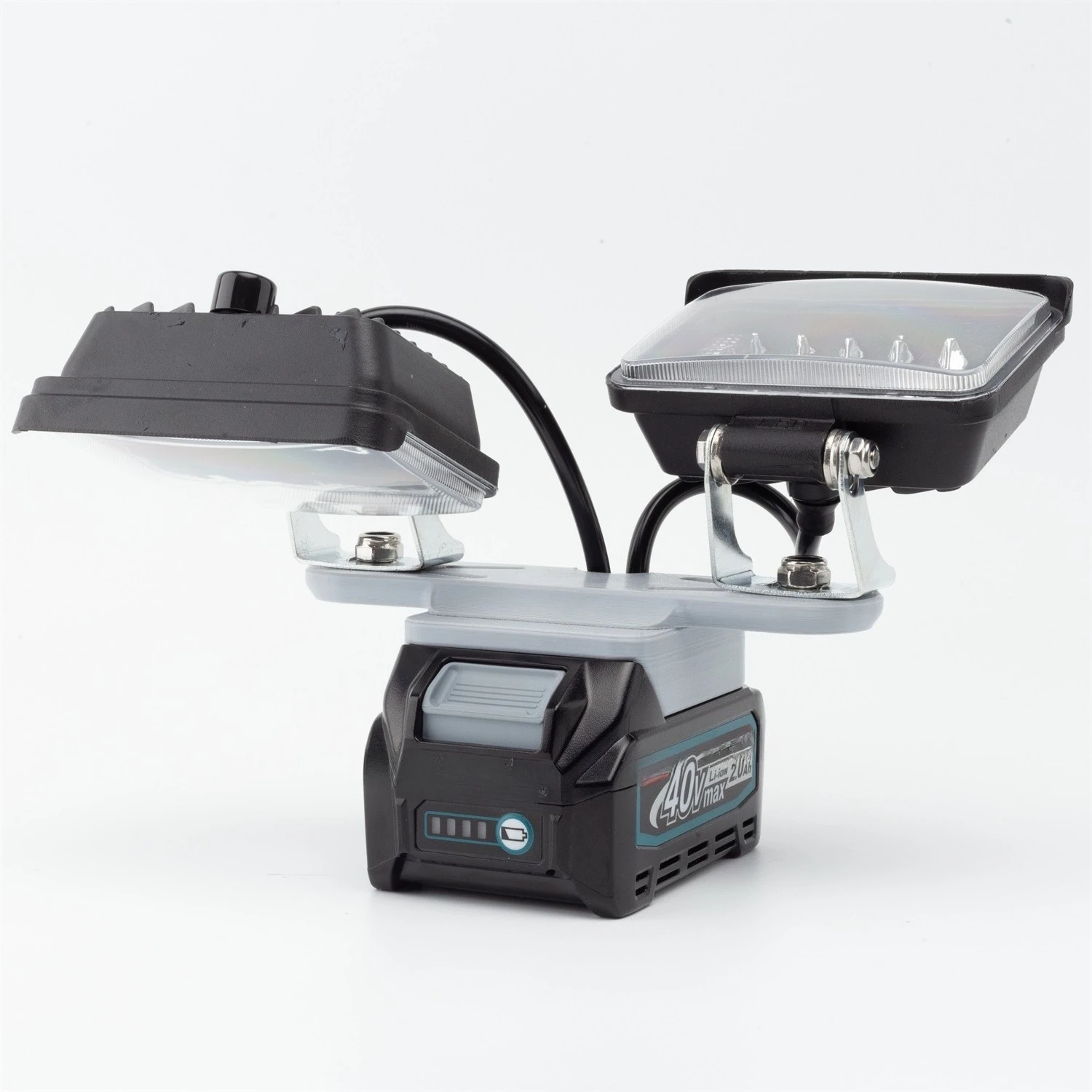 Portable Wireless Double Headlight For Makita 40V Li-ion Battery Outdoor Lamp Workshop Camping Emergency LED Light（NO Battery）