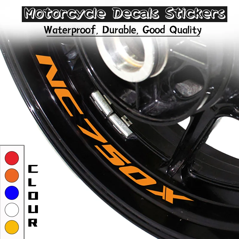 

nc750x Tire Waterproof Decoration Decals Wheel Reflective Sign Stickers Motorcycle Accessories For Honda NC750X NC 750X NC750 X