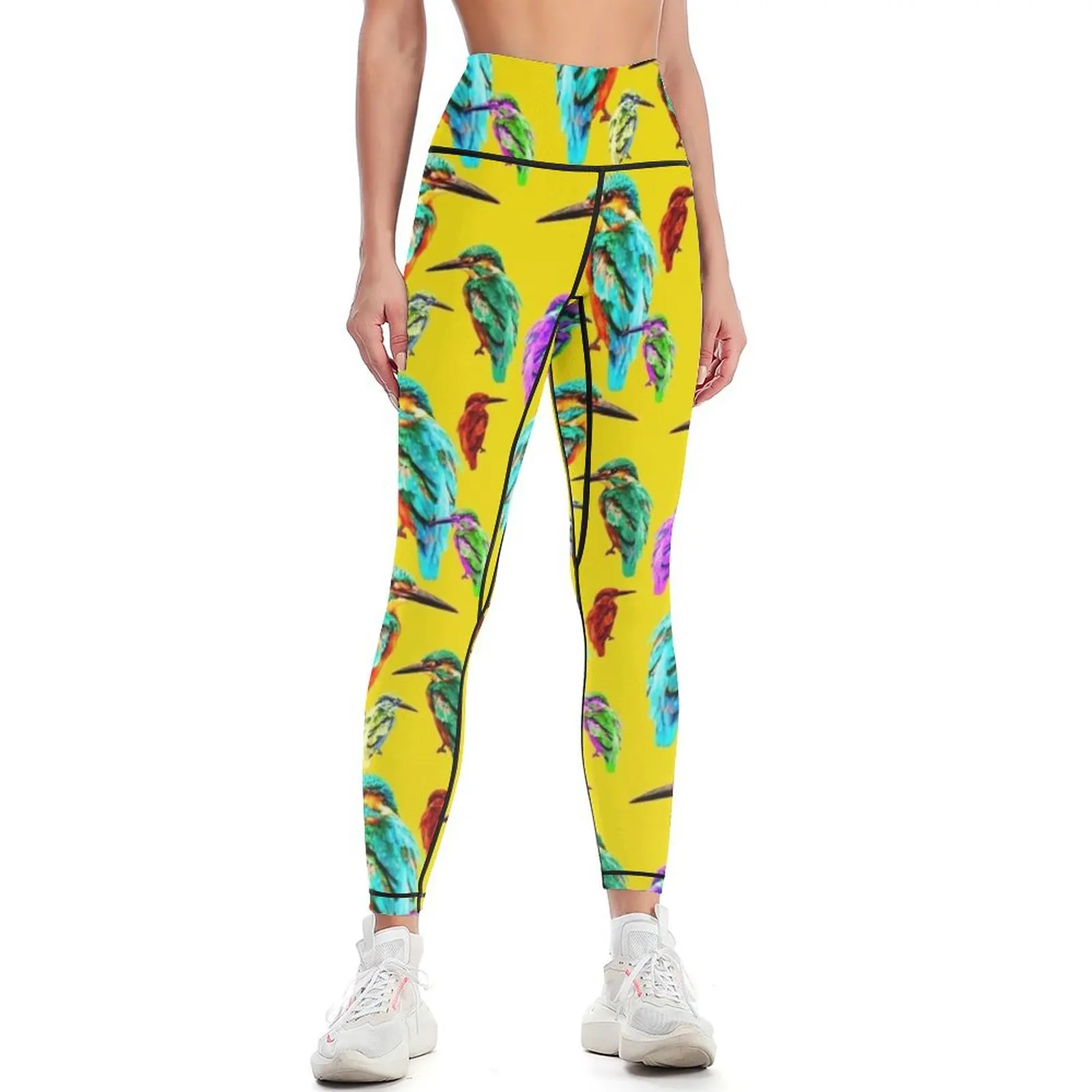 Ediemagic Spring Birds Leggings sporty woman push up Sweatpants Legging sexy woman sportswear gym Womens Leggings