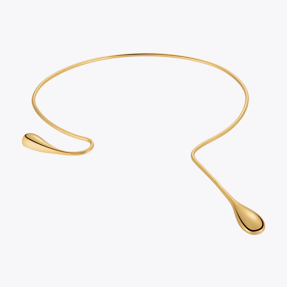 ENFASHION Water Drop Choker New In Necklace For Women Trending Products Necklaces Gold Color Fashion Jewelry Free Return P223317