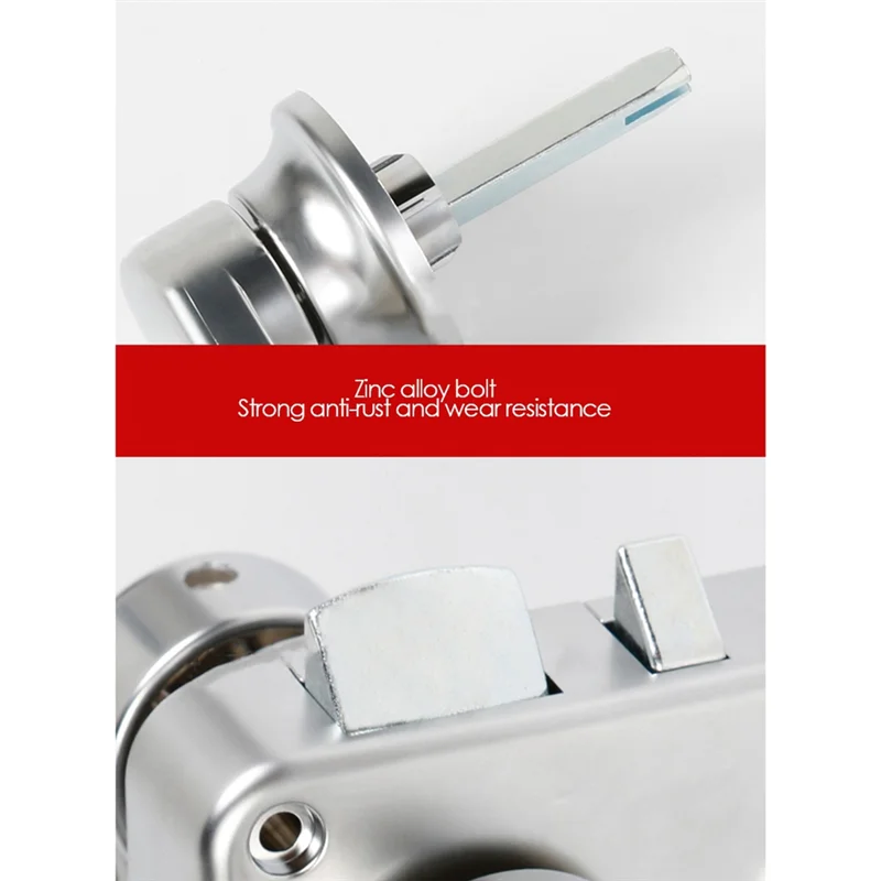 

A95E-6X RV Toilet Door Lock Bathroom Door Lock Caravan Boat Latch Handle Lock RV Accessories