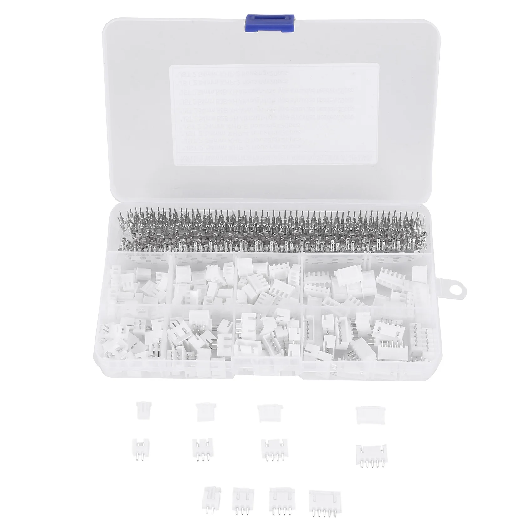 BNVN-560PC 2.54Mm JST-XHP 2/3/4/5 Pin Housing With 2.54Mm JST XH Male/Female Pin Header Dupont Wire Connector Kit