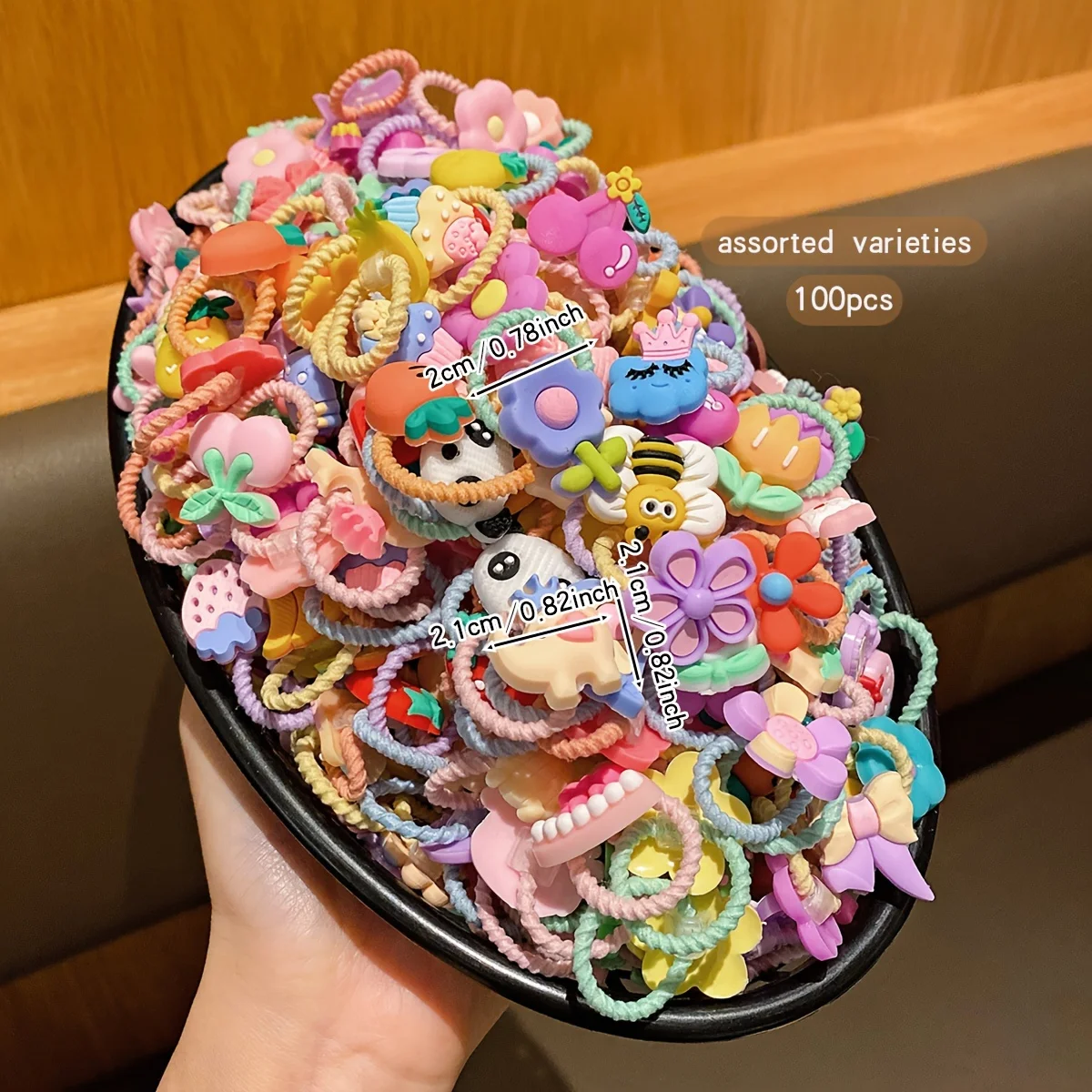 청소년을 위한 50/100개 탄성 헤어 밴드 - 일상 캐주얼 사용을 위한 다용도 솔리드 컬러 헤어 타이, 합성 고무 헤어 액세서리