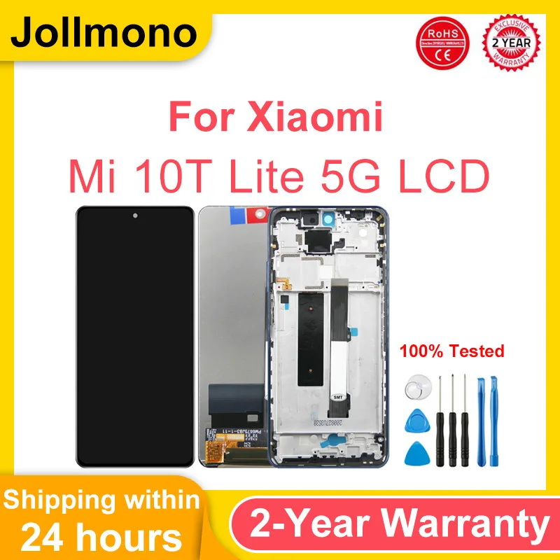 

6.67"For Xiaomi Mi 10T Lite 5G LCD Display Touch Screen Digitizer Assembly For M2007J17G LCD Replace Parts