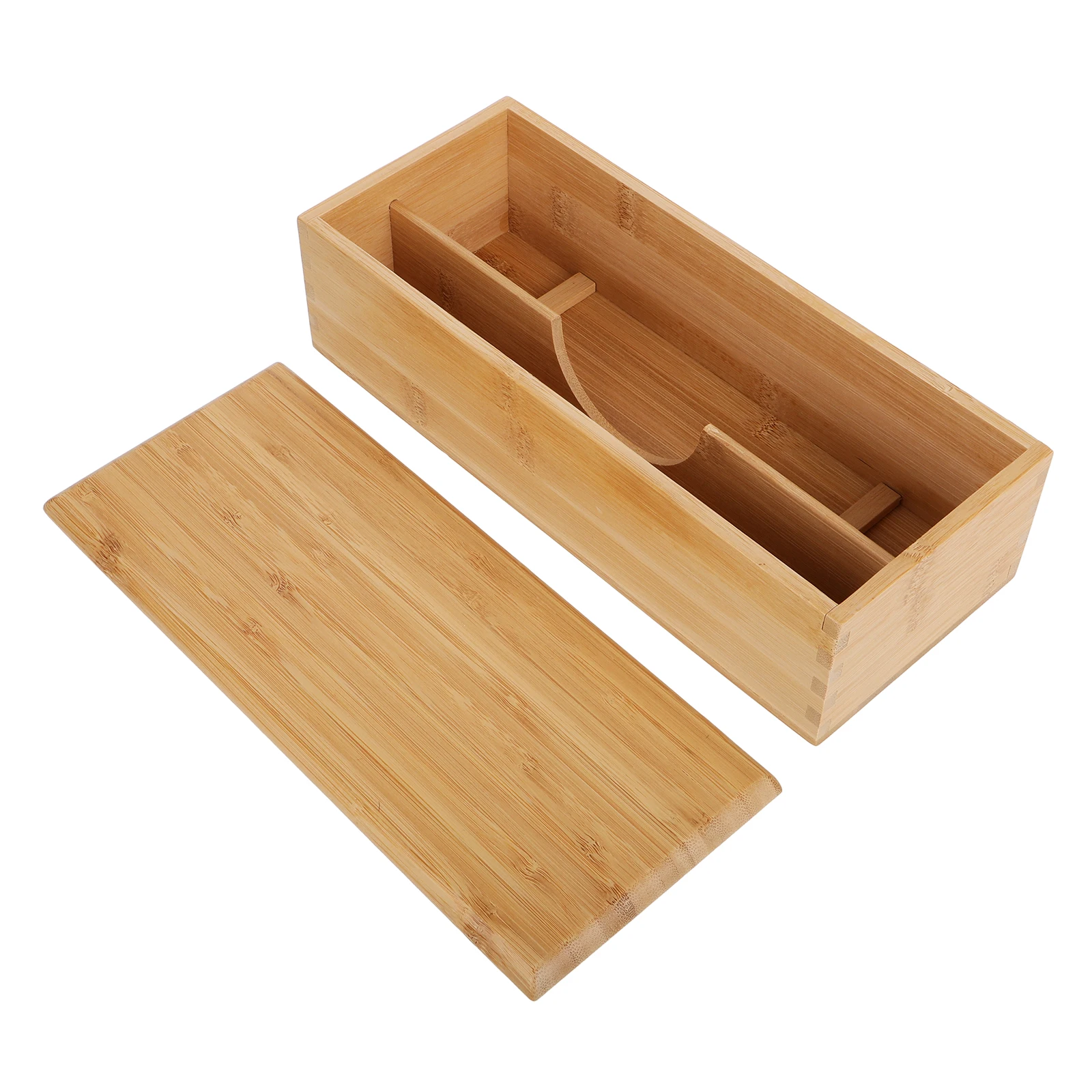 

Bamboo Chopstick Box Large Capacity Kitchen Utensil Holder Versatile Use Strong Material Elegant Design Drawer Organizer